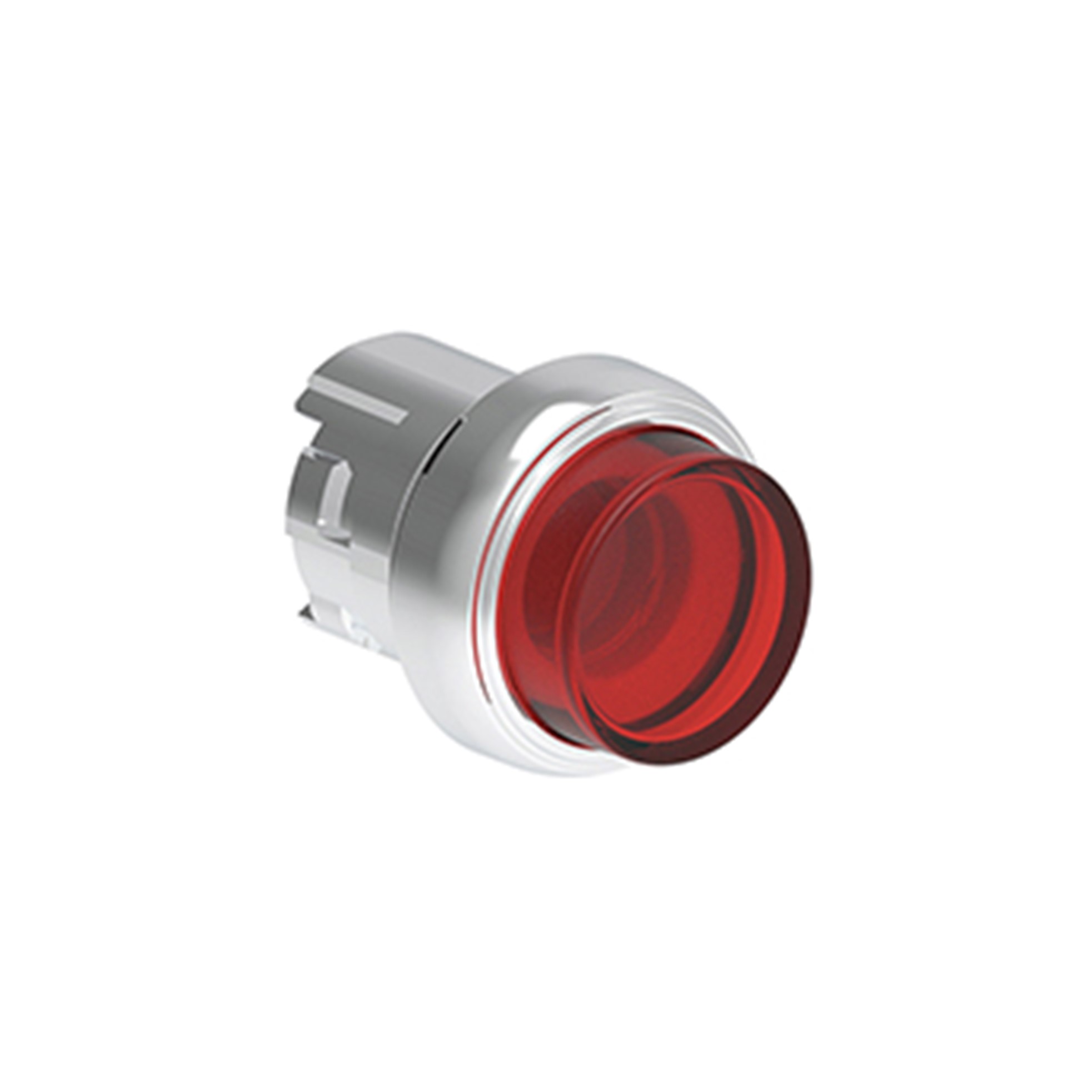 Pulsador Luminoso Saliente Rojo (Cabezal), Contacto Momentaneo, 22mm, Metalico LPSBL204 — Lovato — Lovato