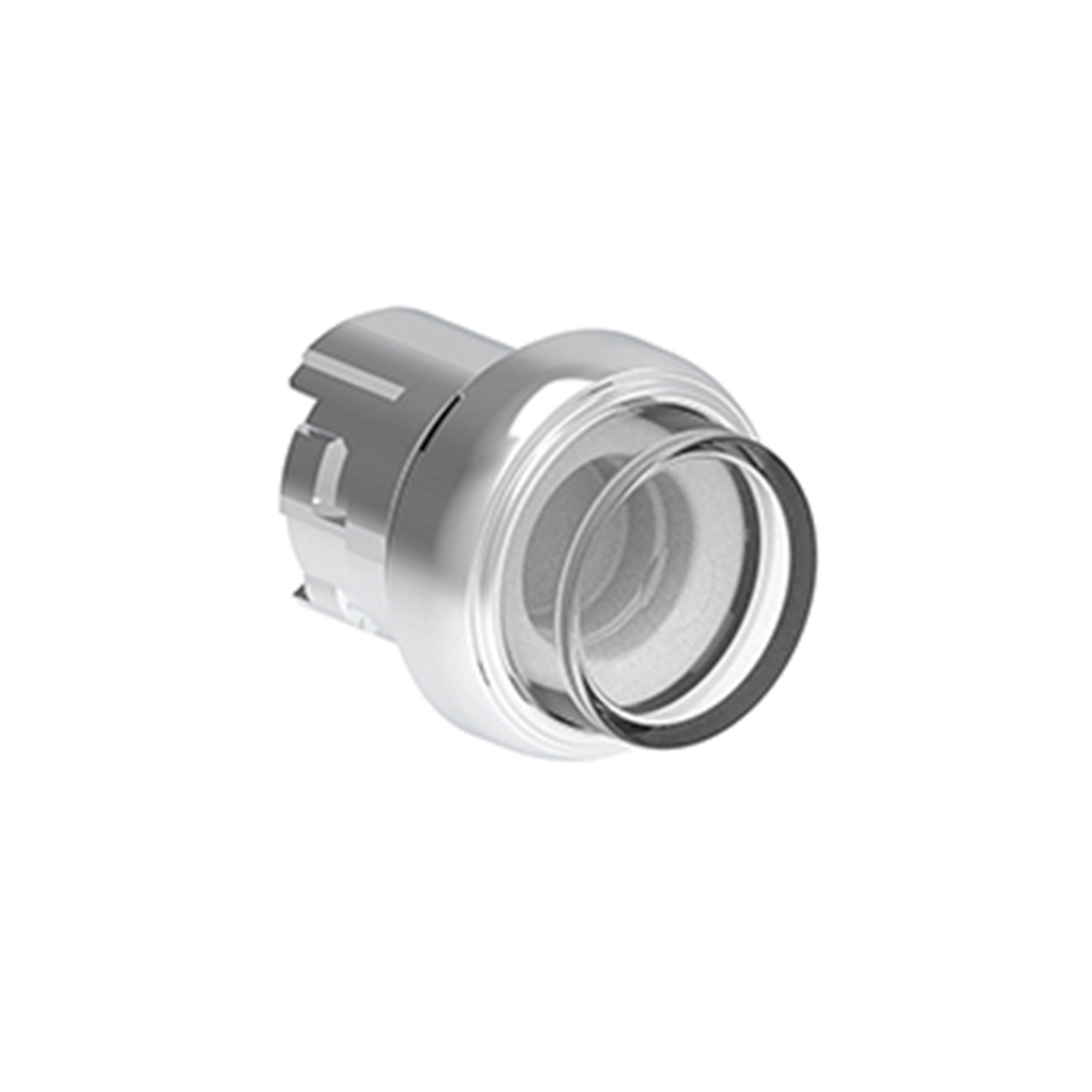 Pulsador Luminoso Saliente Transparente (Cabezal), Contacto Momentaneo, 22mm, Metalico LPSBL207 — Lovato — Lovato