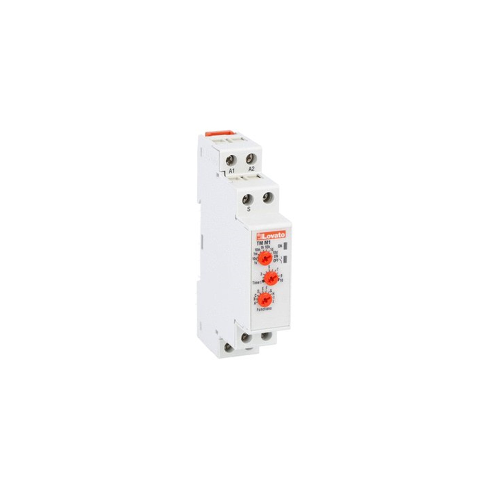 Relé TEMPORIZADOR MULTIFUNCION 0,1s A 10 d?As 12 A 240VCA/CC MONTAJE DIN TMM1 Lovato — Lovato