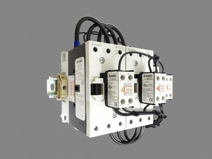 Arrancador Estrella Triangulo Riel DIN 100HP 75kW 140A Control 220V BFA08070230 — Lovato — Lovato