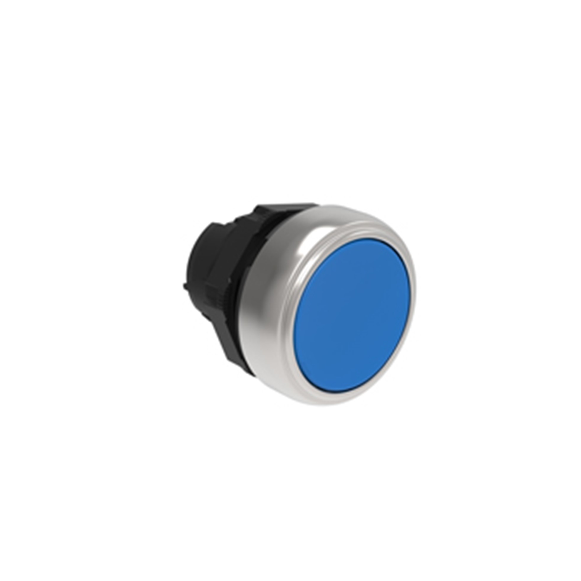 Cabezal Pulsador Plano Azul, Contacto Momentaneo, Plastico, IP67 LPCB106 — Lovato — Lovato