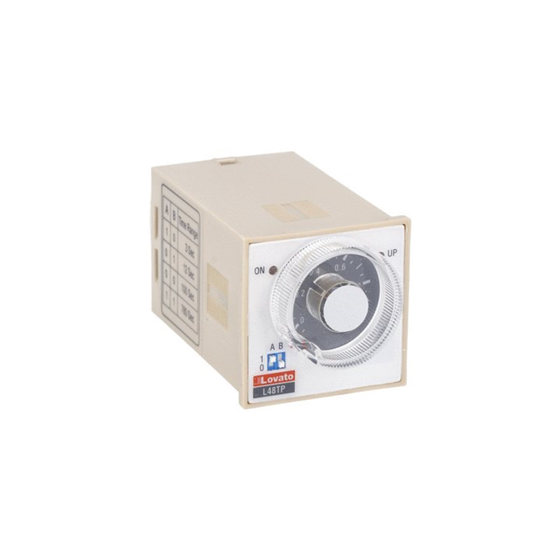 Relé TEMPORIZADOR ON-DELAY 0,3s A 780s 24VCA/CC, 110VCA, 220 A 240VCA (OCTAL) 48x48 31L48TPS240 Lovato — Lovato