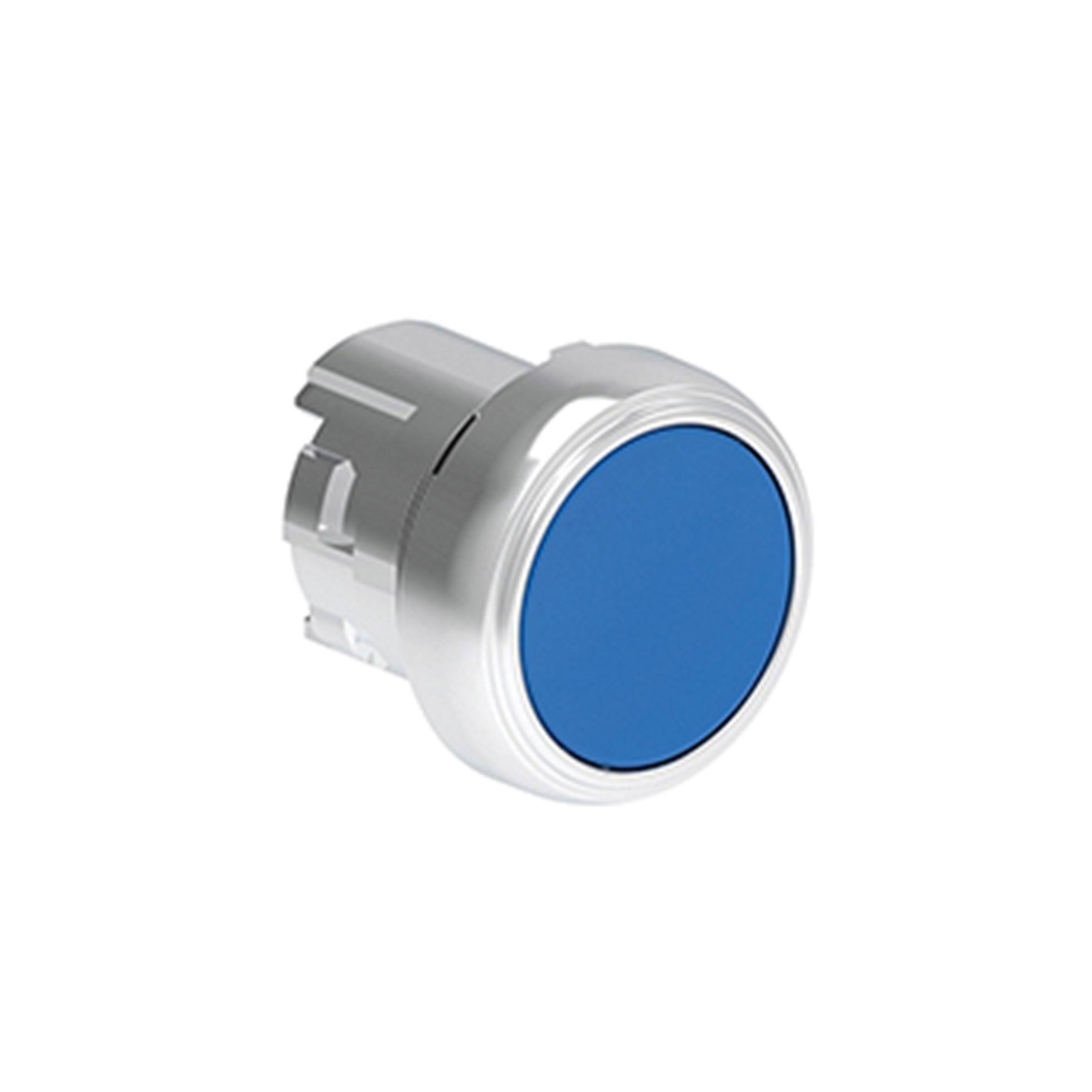 Pulsador Plano Azul (Cabezal), Contacto con Retension, 22mm, Metalico LPSQ106 — Lovato — Lovato