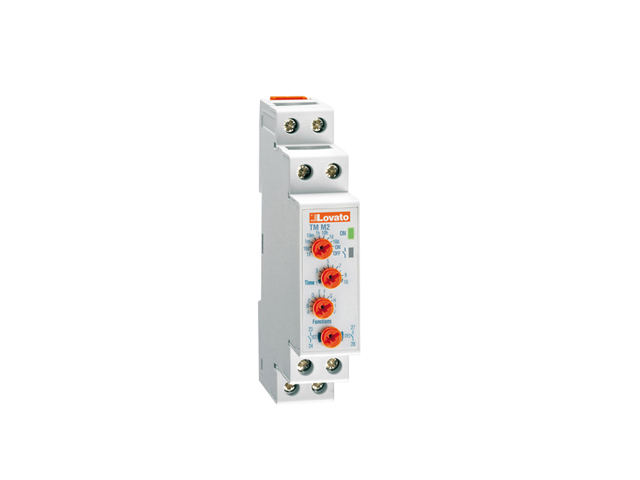 Relé TEMPORIZADOR MULTIFUNCION 0,1s A 100 d?As 12 A 240VCA/CC MONTAJE DIN TMM2 Lovato — Lovato