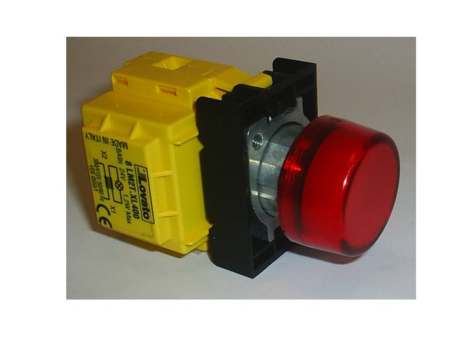 Piloto Armado con Transformador Rojo 220VCA, Serie Metalica LM2TIL104AT — Lovato — Lovato