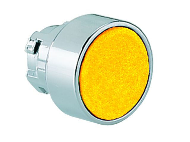 Cabezal Pulsador Plano Amarillo, Contacto Momentaneo, Metalico, IP65 LM2TB105 — Lovato — Lovato