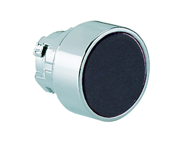 Cabezal Pulsador Plano Negro, Contacto Momentaneo, Metalico, IP65 LM2TB102 — Lovato — Lovato