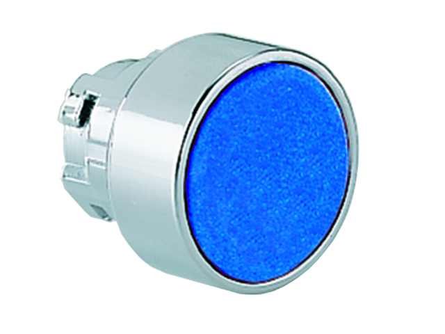 Cabezal Pulsador Plano Azul, Contacto Momentaneo, Metalico, IP65 LM2TB106 — Lovato — Lovato