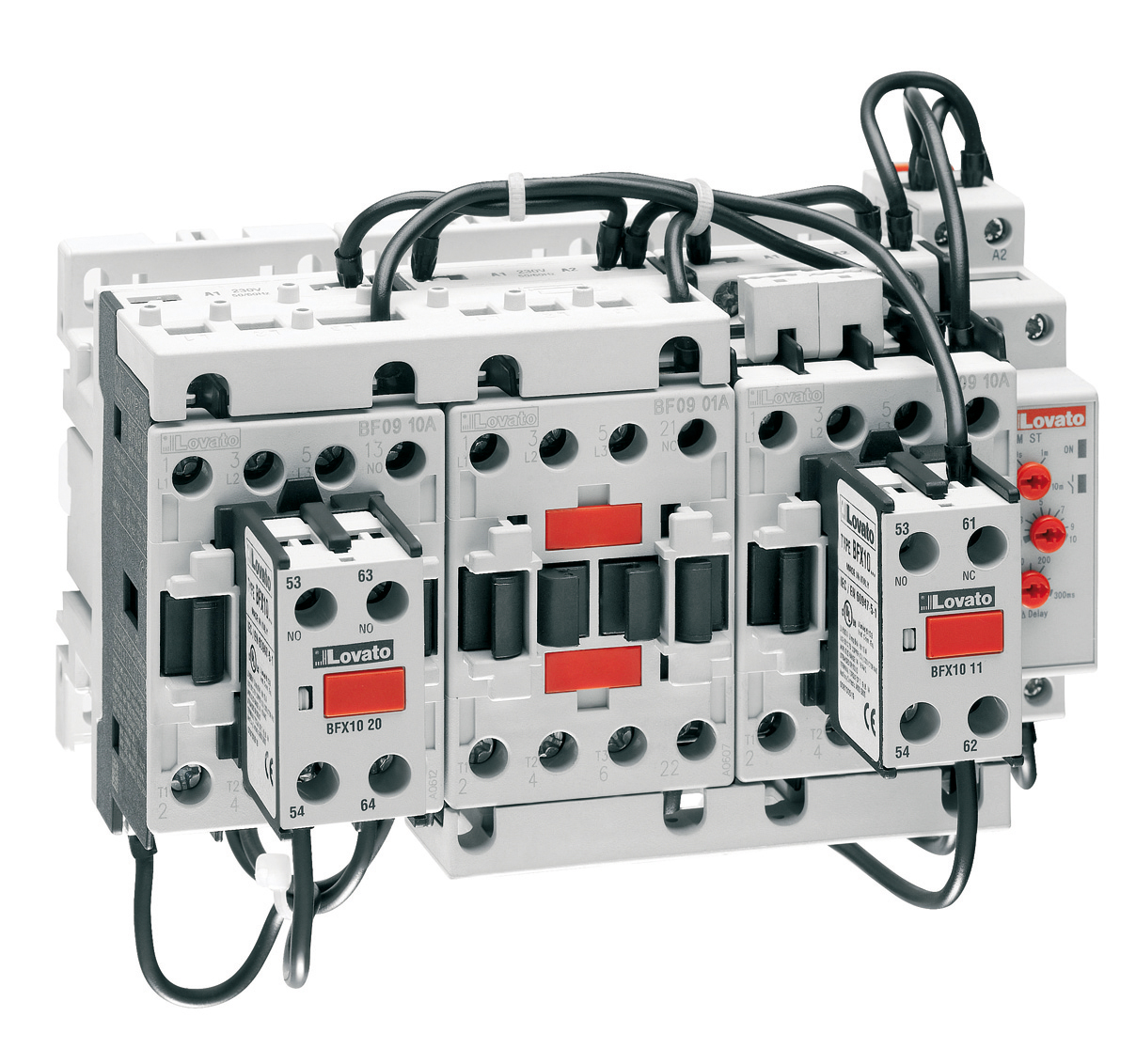Arrancador Estrella Triangulo Riel DIN 25HP 18.5kW 35A Control 220V BFA02570230 — Lovato — Lovato
