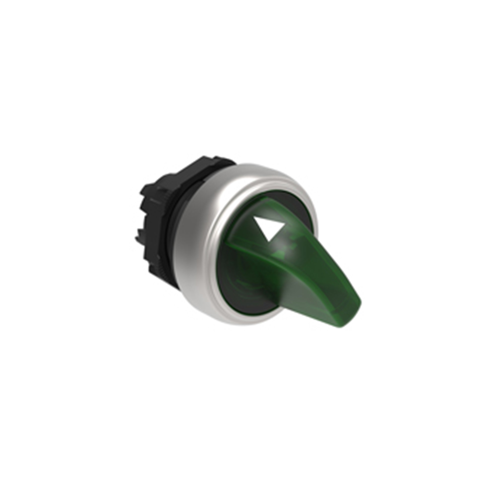 Cabezal Luminoso Selector 2 Posiciones Fijas, Verde, Plastico, IP67 LPCSL1203 — Lovato — Lovato