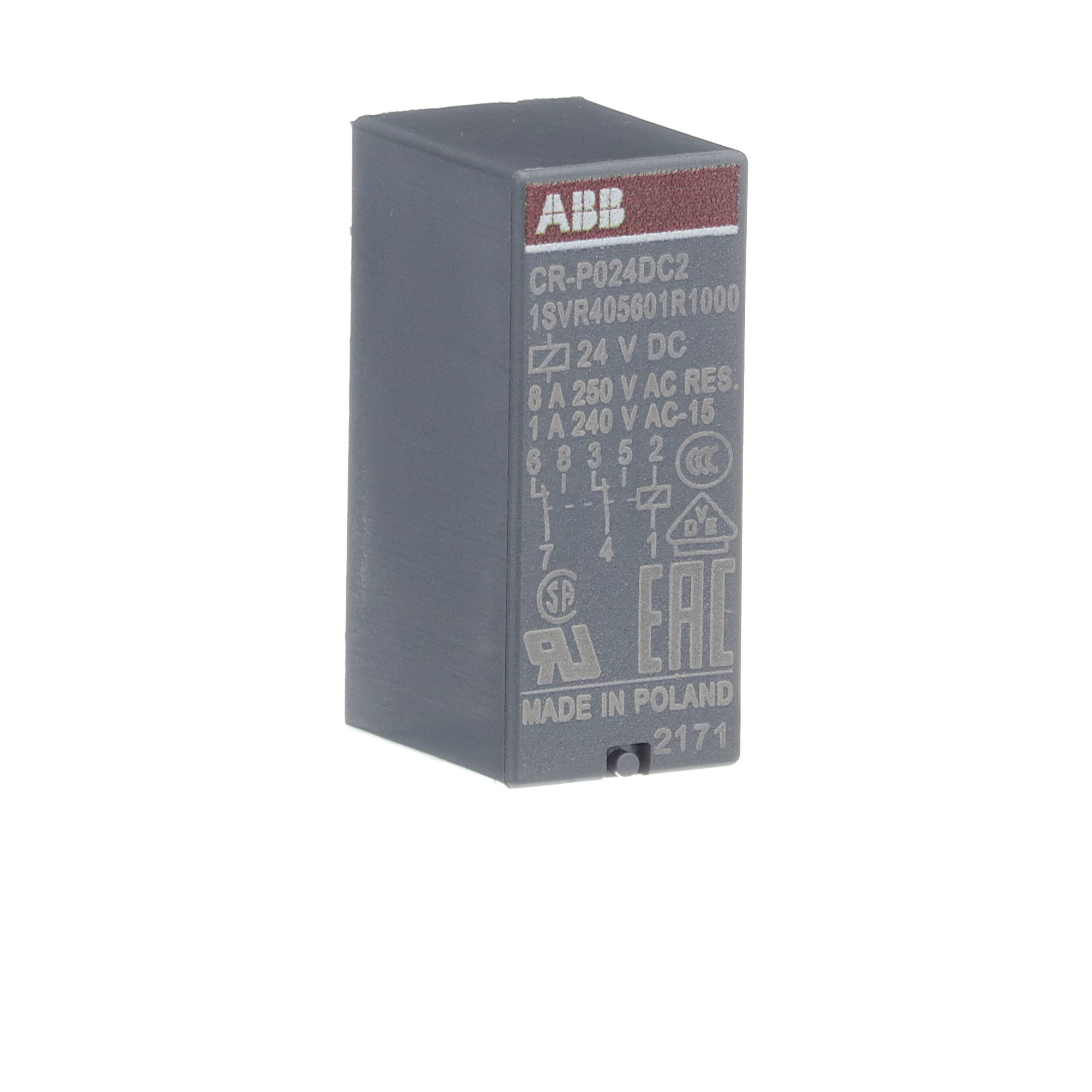 Relé CAPS CR-P024DC2 CONTROL 24 VDC 1SVR405601R1000 ABB — ABB