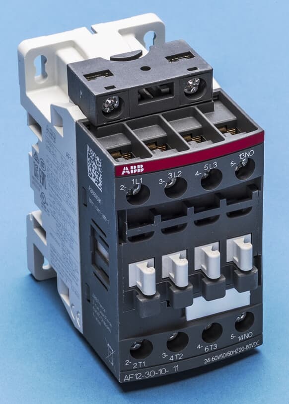 Contactor 3x12A bobina 60VAC 1NA AF12 1SBL157001R1110 ABB — ABB