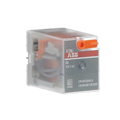 Rele Capsulado CR-M120AC4 Control 120V Ca, 4 C/o 1SVR405613R2000 — ABB — ABB