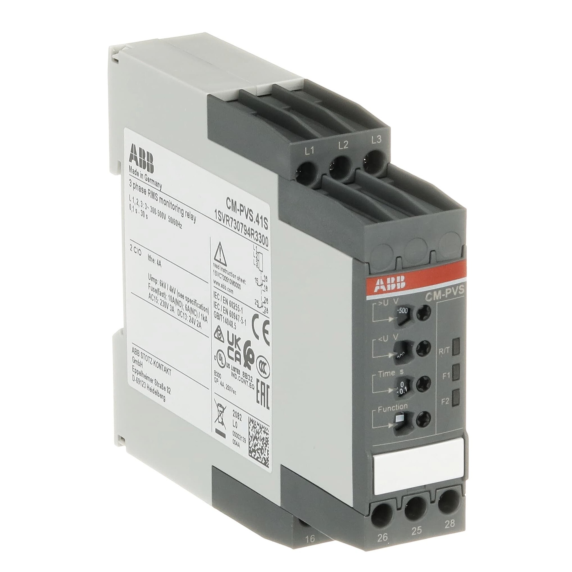 Relé MONITOREO CM-PVS 41S 1SVR730794R3300 ABB — ABB