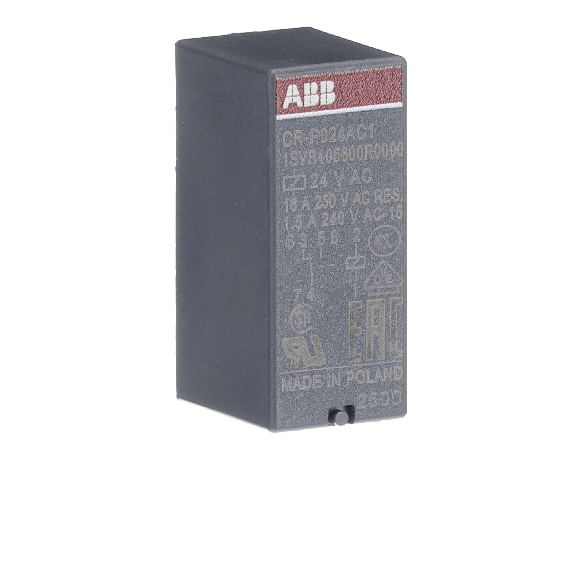 Relé CAPSULADO CR-P024AC1 CONTROL:24V A.C. 1SVR405600R0000 ABB — ABB