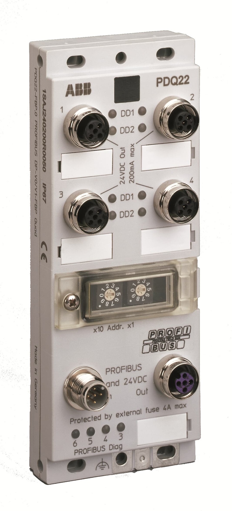 Interfaz Profibus Dp V0/ V1 Para Partidor Fbp PDQ22-FBP.0 1SAJ240200R0050 — ABB — ABB