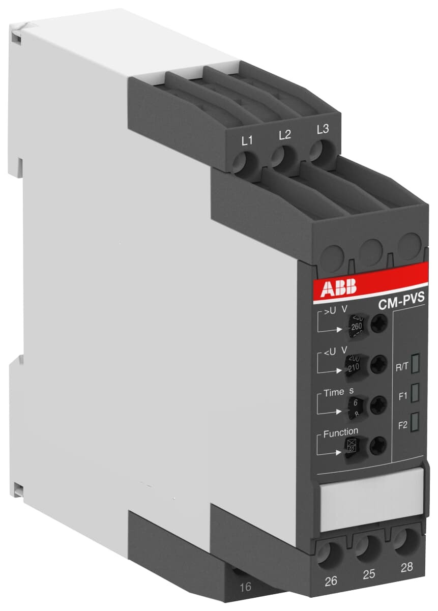 Relé MONITOREO TRIF 3X200-400VAC 2 C/O (0,0.1-30S) CM-PVS.81S 1SVR730794R2300 ABB — ABB