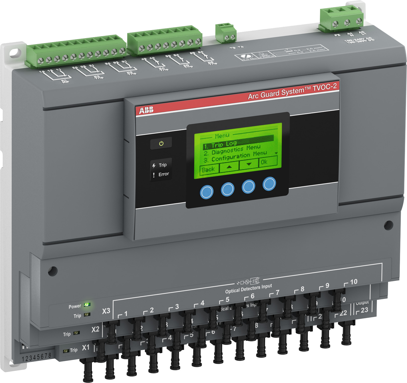 Monitor de Arco TVOC-2-100 -240VAC -100-250VDC 1SFA664001R1001 — ABB — ABB