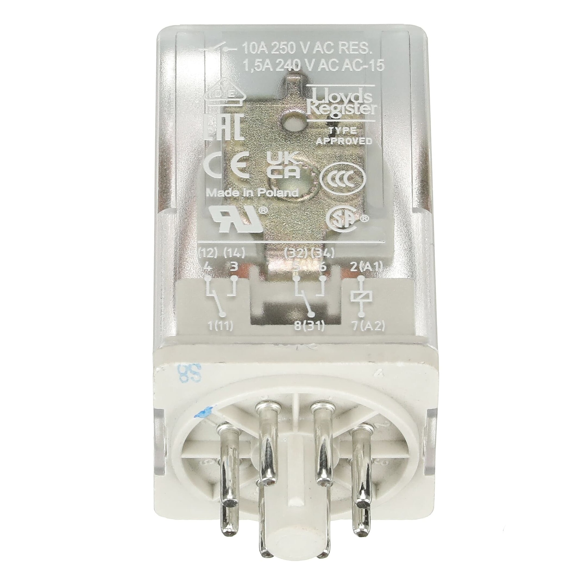 Relé CAPSULADO 8 PINES 2 C/O 110VAC CR-U110AC2 1SVR405621R7000 ABB — ABB
