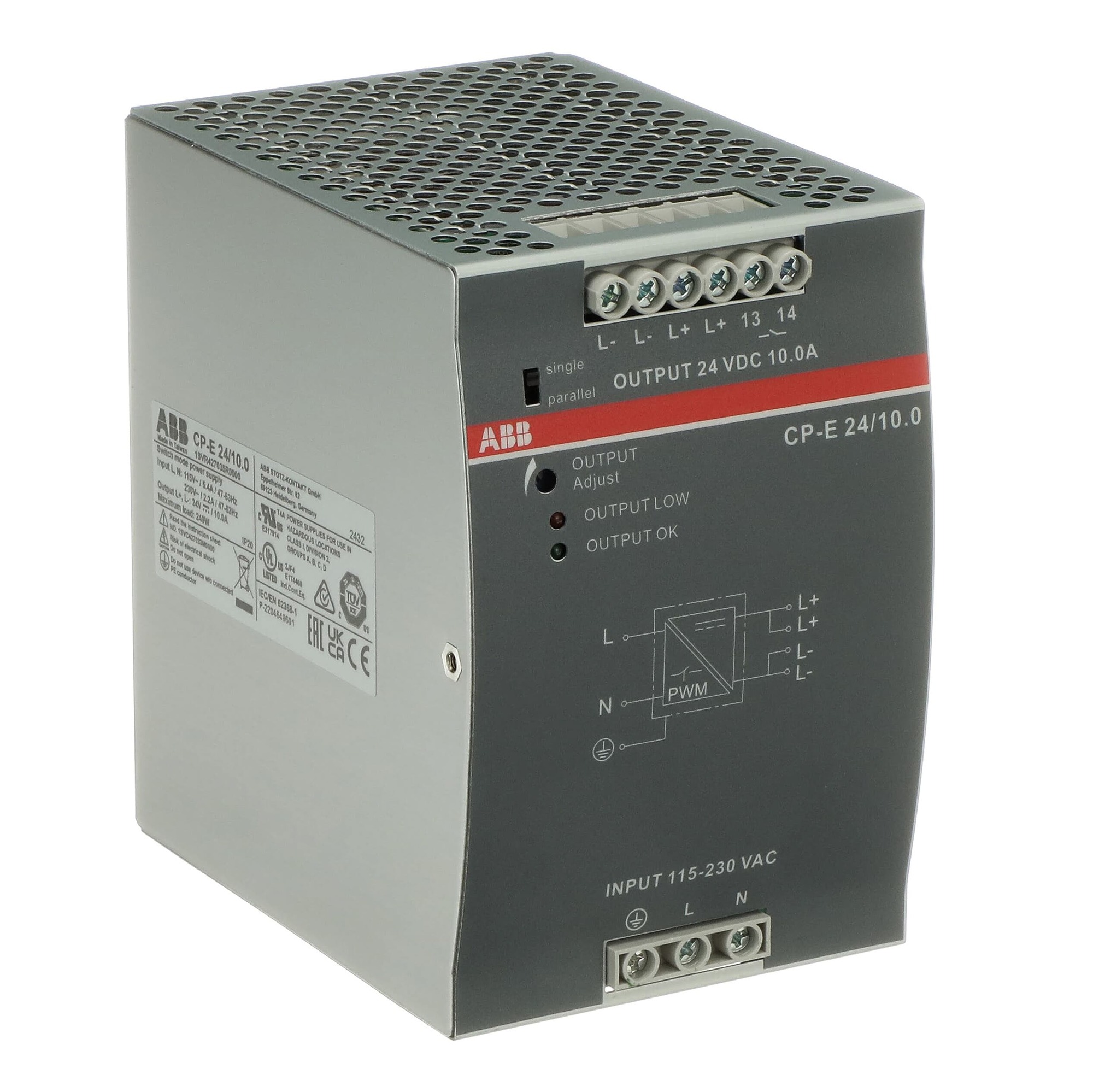 Fuente Poder Cp-e 24/10.0 Salida: 24V D.c. 10A 1SVR427035R0000 — ABB — ABB