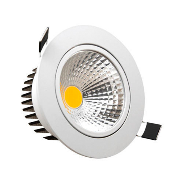 Foco LED Concéntrico Basculante -35W 4000K Aluminio y Acrílico 180mm. 130mm. Blanco (XB-35N)