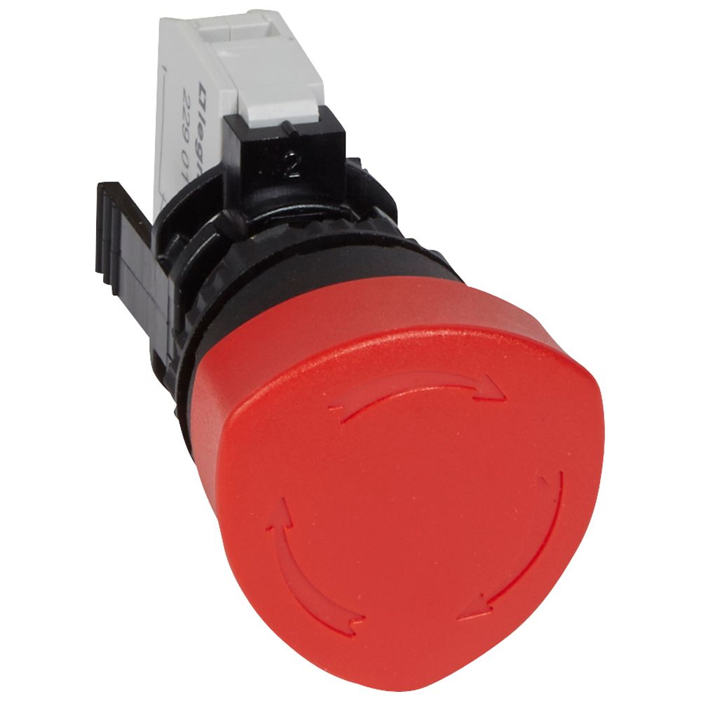 OSMOZ BOTON EMERG 40m C/RET ROJO 23720 Legrand — Legrand