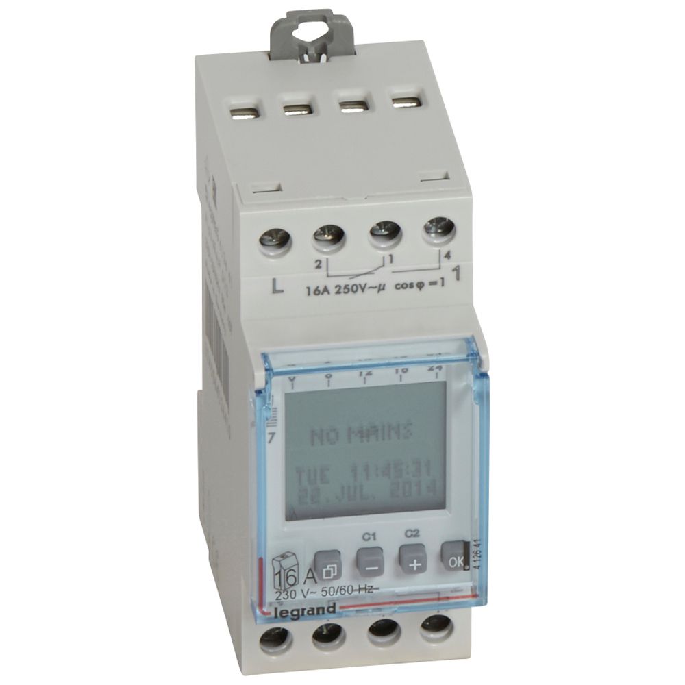 Reloj Horario Digital Semana-dia 2 Salid 412641 — Legrand — Legrand