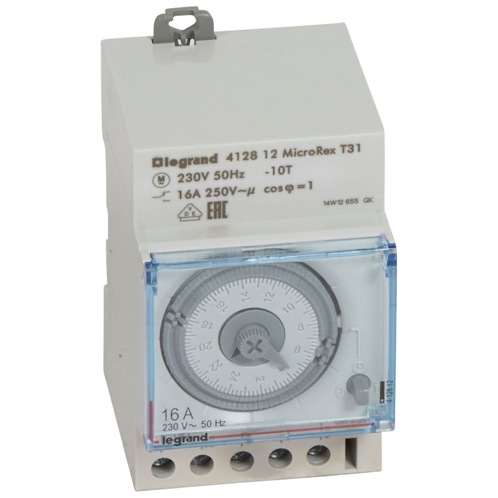 Reloj Horario Diario Sin Reserva 3MOD 412812 — Legrand — Legrand
