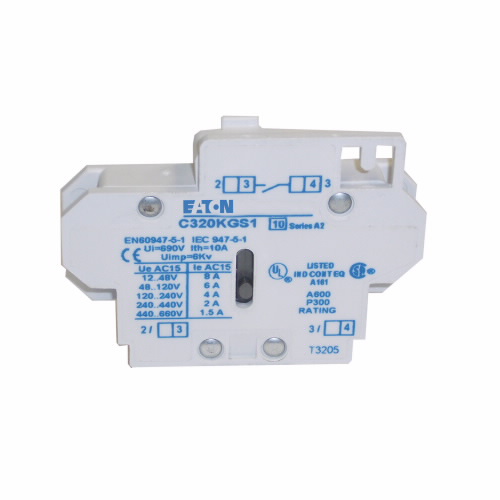 Contacto Auxiliar 1NO. Montaje Lateral C320KGS1 — Eaton — Eaton