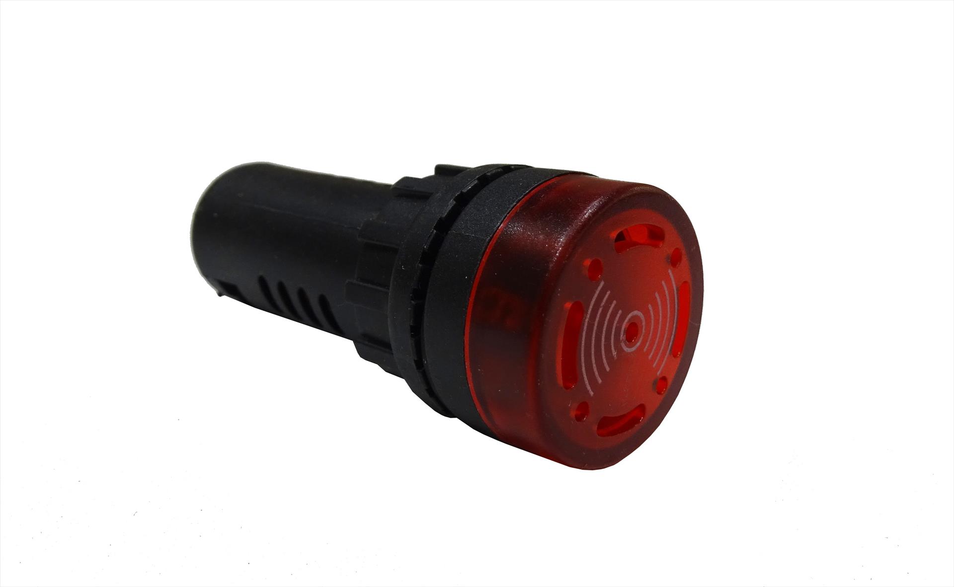 Piloto Monoblock LED 220V Rojo 22mm con Chicharra 2479634 — FNX — FNX