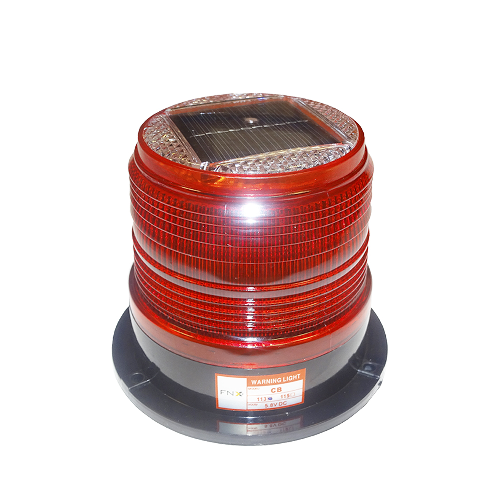 Baliza Estroboscopica Solar LED Magnetica IP54 Roja 40101534 — FNX — FNX