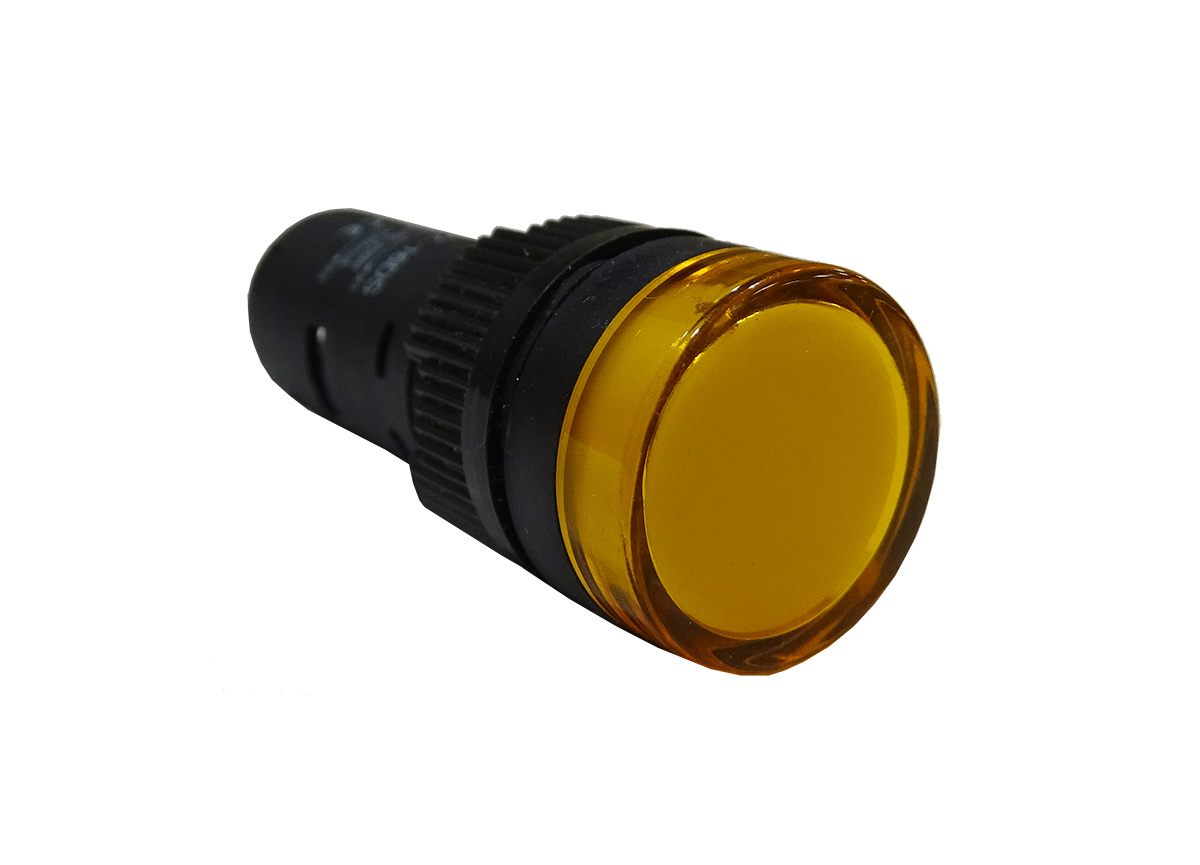 Piloto Monoblock LED 220V Amarillo 16mm 2479434 — FNX — FNX