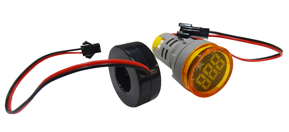 Piloto Senalizacion Amperes Amarillo 22mm 0-100A-220/380V 2480434 — FNX — FNX