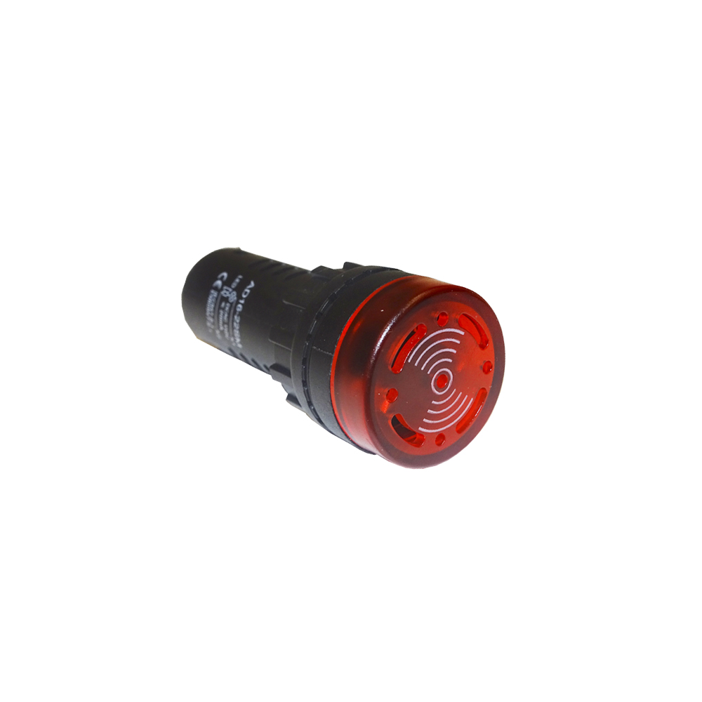 Piloto Monoblock LED 110V Rojo con Sonido 22mm 2475034 — FNX — FNX