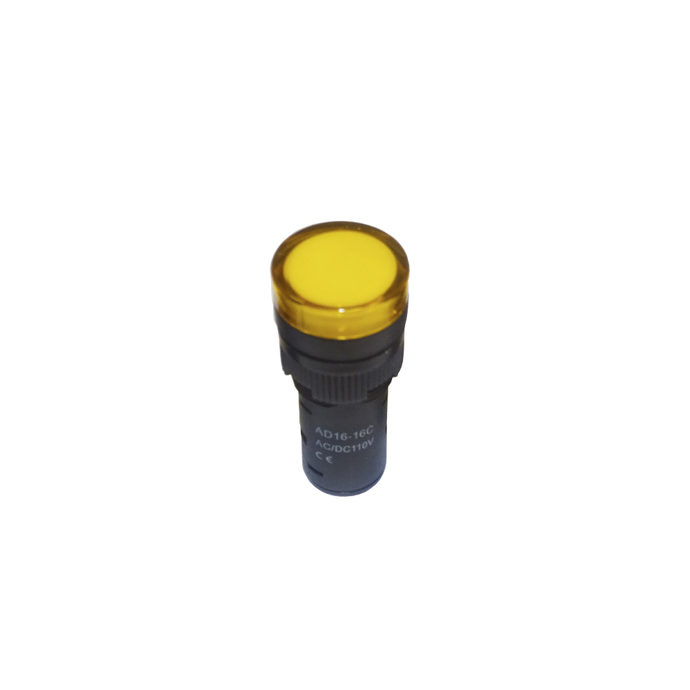 Piloto Monoblock LED 110V Amarillo 16mm 2474434 — FNX — FNX