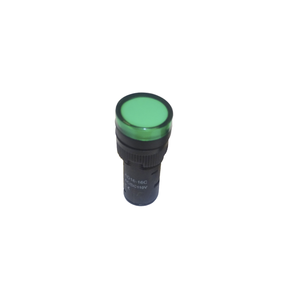 Piloto Monoblock LED 110V Verde 16mm 2474234 — FNX — FNX