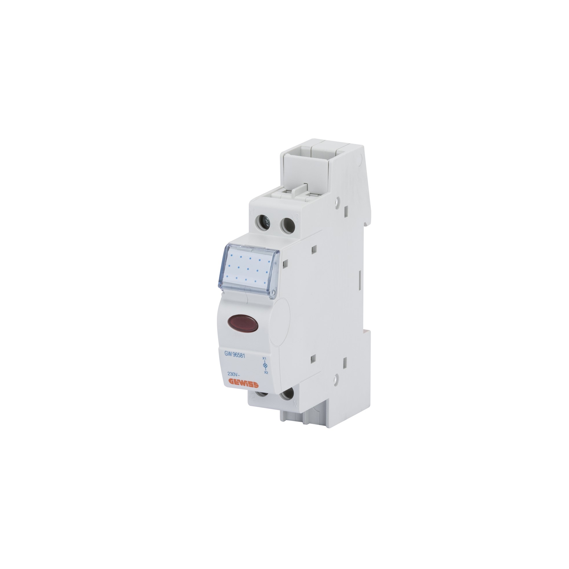 Luz Piloto Simple 230V 1 Modulo Rojo GW96581 — Gewiss — Gewiss