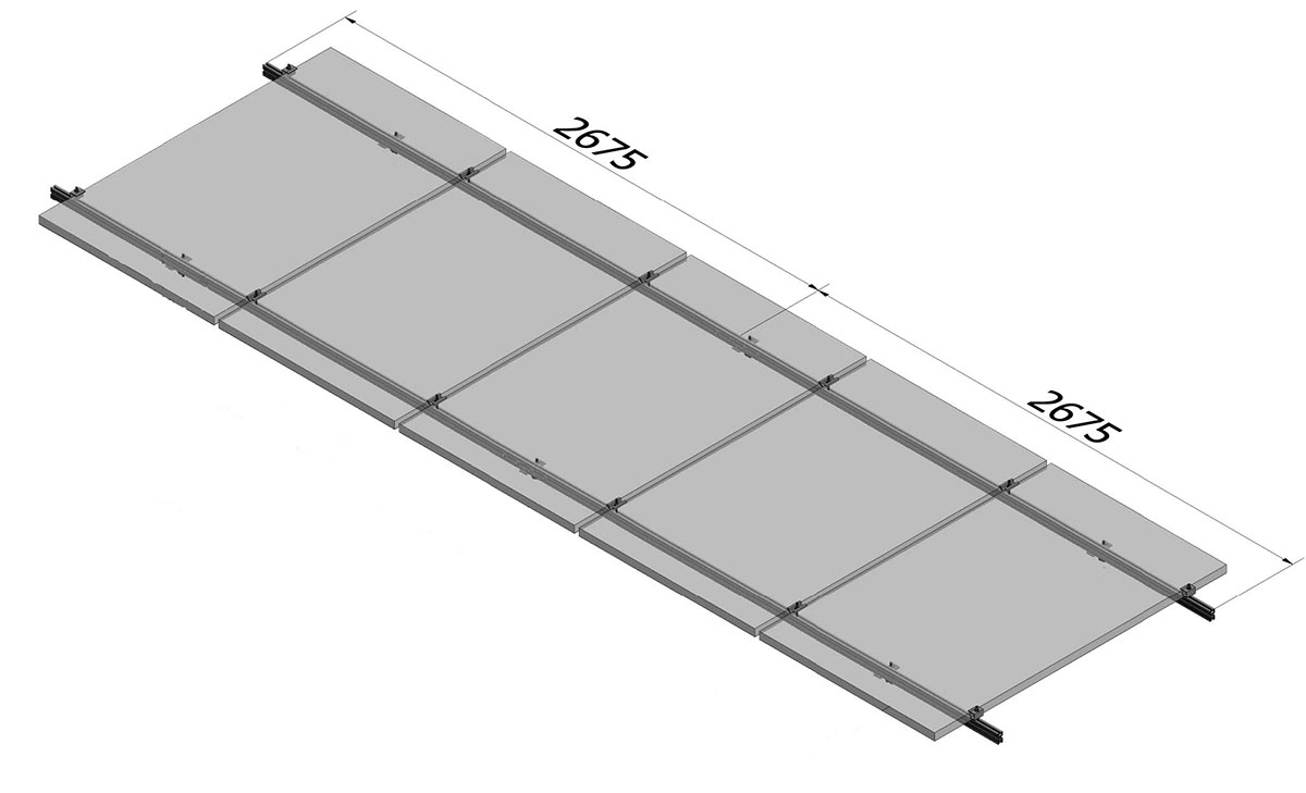 Kit Estructura Conplanar Riel 5350mm 2089264128 — FNX — FNX
