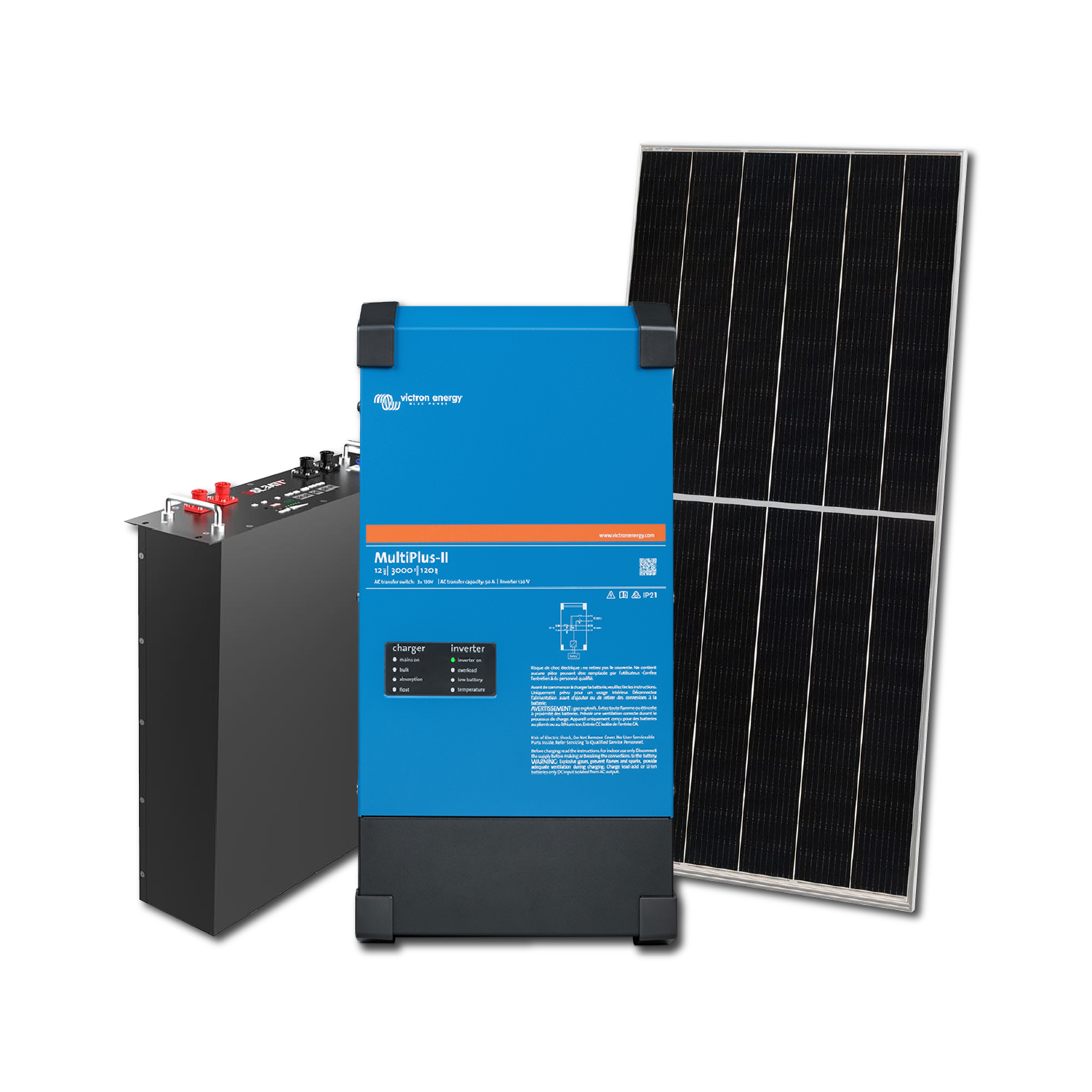 Kit Fotovoltaicos Off-grid Victron 3kW con 5kWh 278003171 (278003172) — Otras Marcas