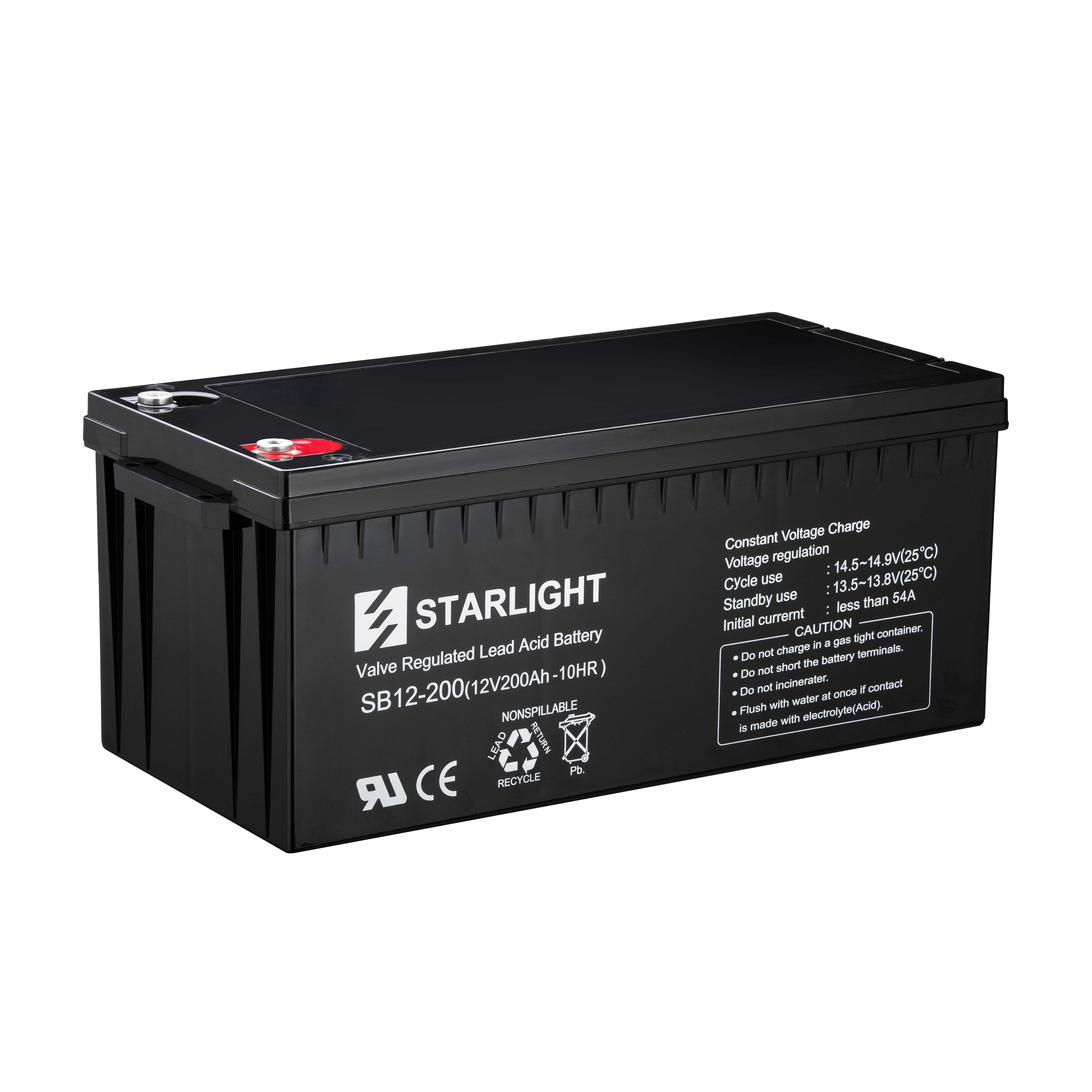 Bateria Starligth Gel 200AH 12V Ciclo Pr DG12-200 (100200161) — Otras Marcas