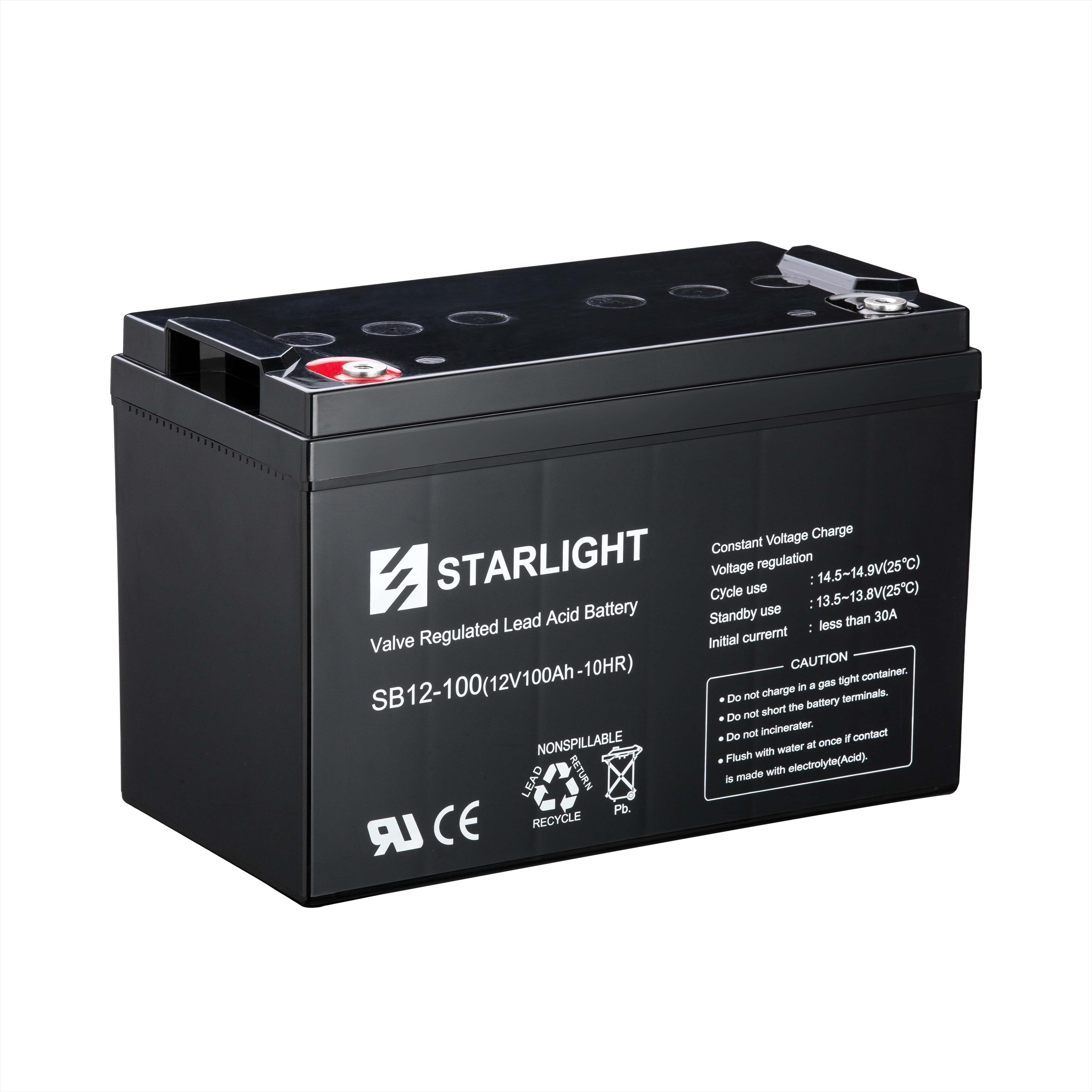 Bateria Starligth Gel 100AH 12V Ciclo Profundo DG12-100 (100100161) — Otras Marcas