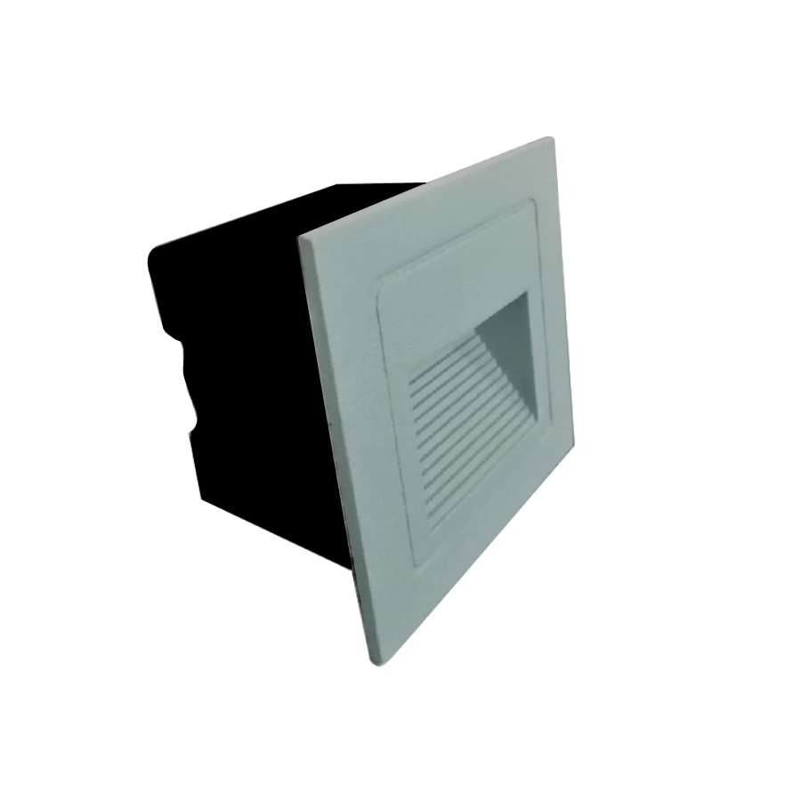 Foco Embutido para Muro o Escala - Muro 5W 3500K - 6500K IP66 180lm Gris 85x85x50mm (ESCALA cuadrado)