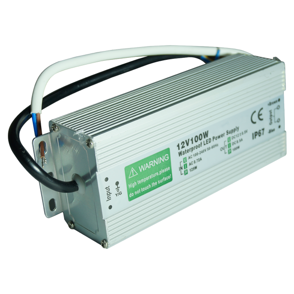 Fuente de Poder 12V Interior -36W DC -Chasis Cerrado, con Protección Contra Cortocircuitos, para Iluminación LED, Estanca, Conmutada 90-130VAC/170-260VAC 12V IP67 220 30 20mm (FU30I)