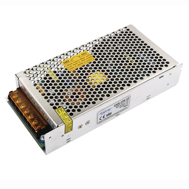 Fuente de Poder 12V Interior -12.5 150W DC de Salida Simple 90-130VAC/170-260VAC 12V IP20 199 97 37mm(L W H) (FU150I)