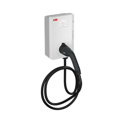 Cargador de Vehiculo Electrico Monofasico 7.4kW 32Amp Tipo 2 Cable 5MT Rfid, 4G, Display 6AGC085386 — ABB — ABB