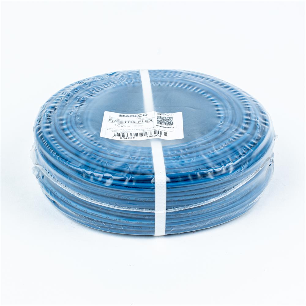 Rollo Cable 4.0mm 100MTS Azul Libre de Halogenos 10023018 — Nexans