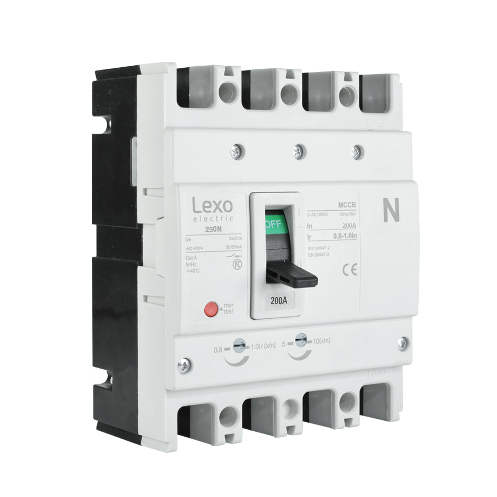 Interruptor caja moldeada 4x200A 35kA — Regulable T250N — Lexo