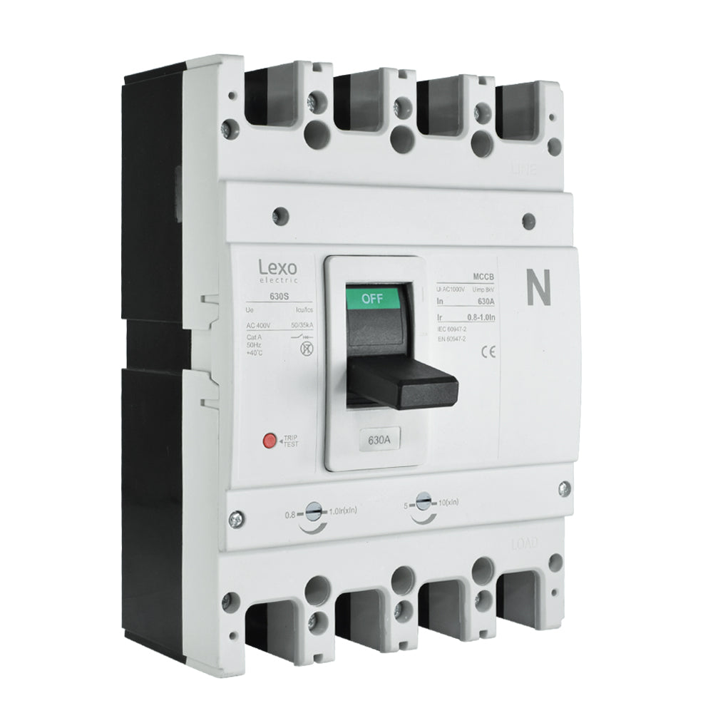 Interruptor caja moldeada 4x630A 35kA — Regulable T630S — Lexo