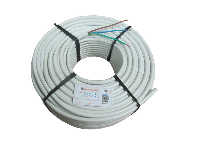 Cordon HO5VVF 3x2.50mm Blanco 125401475 — Otras Marcas