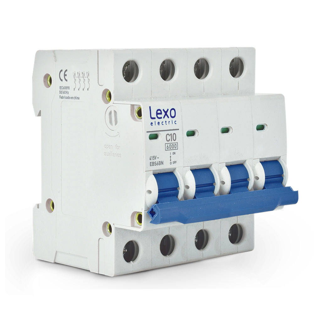 Interruptor automático 4x10A 6kA curva C 5440010